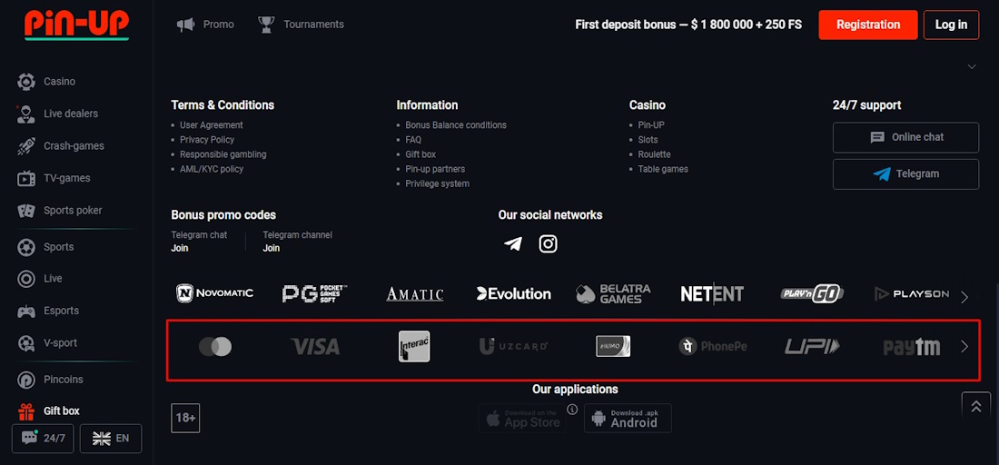 deposit methods 